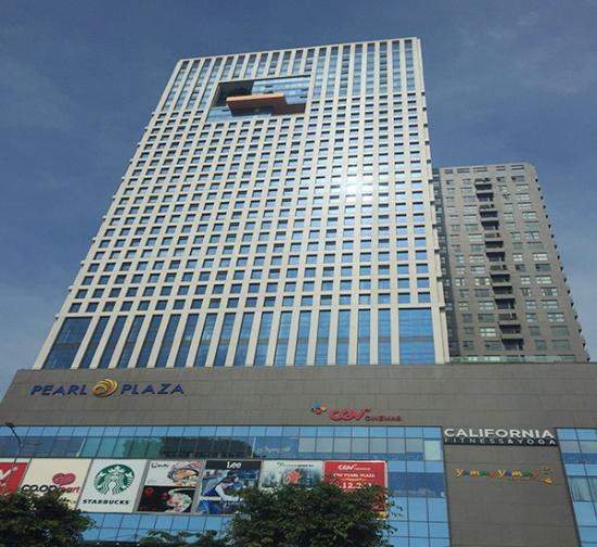 Chung cư Pearl Plaza sau khi được hoàn thành xây dựng (ảnh thực tế)