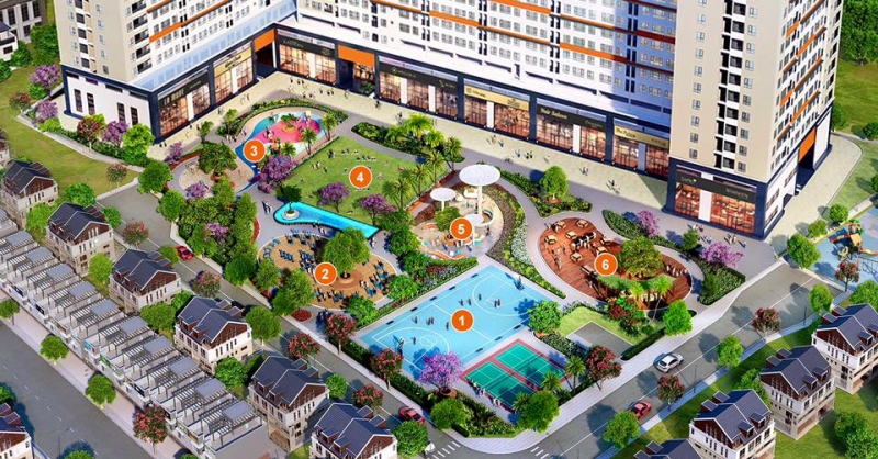 Căn hộ 9 view với diện tích trung bình nhưng phức hợp nhiều khu vui chơi, giải trí,... lý tưởng