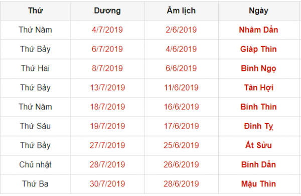 Xem ngày tốt để chuyển văn phòng, chuyển nhà, nhập trạch tháng 7 năm 2019