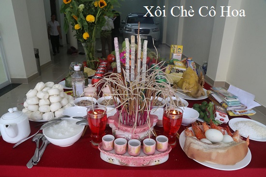 mâm cơm cúng nhà mới trọn gói giá rẻ