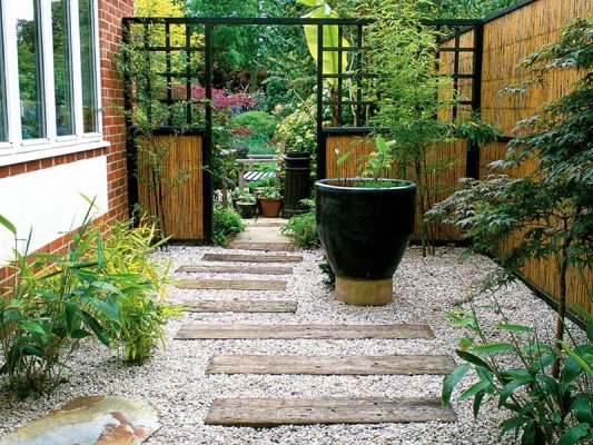 Thiết kế sân vườn trước nhà đơn giản