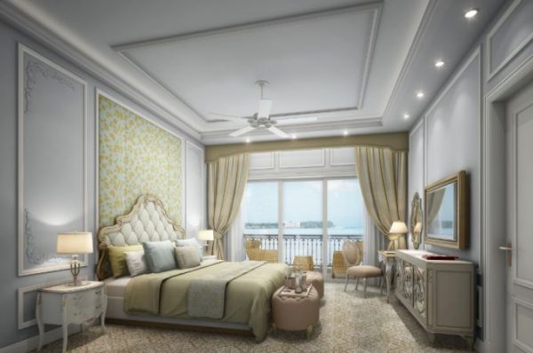 Một trong các phòng ngủ tại Vinpearl Phú Quốc Resort & Golf