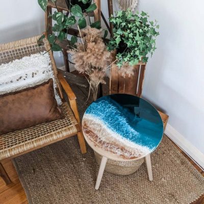 Ocean Art Resin Coffee Table - The Fifth Design