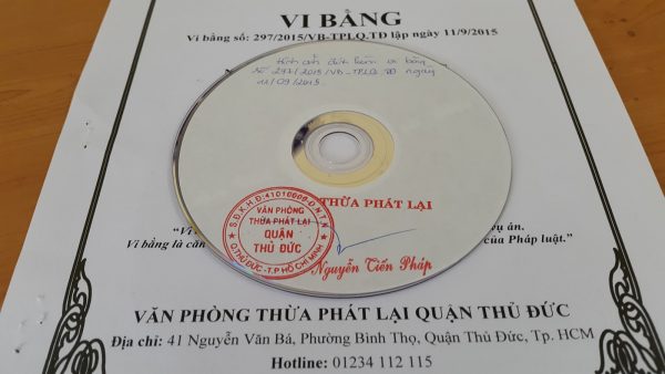Vấn đề đăng ký vi bằng - Vi bằng Thừa phát lại | Hotline: 0989 113 216